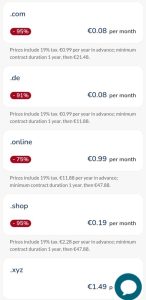 HostEurope:首年0.83€/.com/.de后缀域名-AFFMAO
